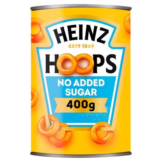 Heinz Spaghetti Hoops (No Added Sugar) 4x400g = £1 @ Farmfoods [Ipswich]