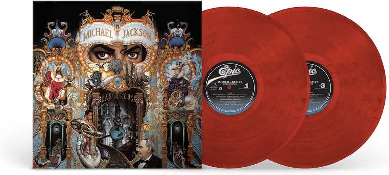 Michael Jackson - Dangerous Limited Edition Colour vinyl, 12" vinyl sleeve-jacket - Sold & Shipped by Chalkys UK