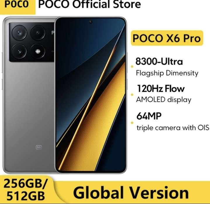 POCO X6 Pro: 1.5K display, Dimensity 8300 Ultra, triple cam