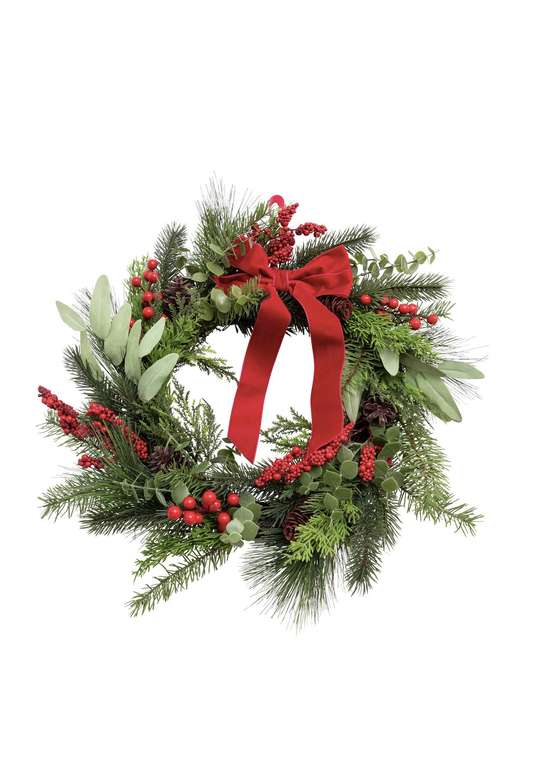 Argos Home Traditional Christmas Wreath - £2.80 (Free Click & Collect) @ Argos