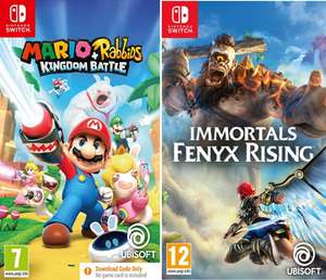 Mario + Rabbids Kingdom Battle (Code in Box) + Immortals Fenyx Rising (Cartridge) on Nintendo Switch - £20 @ Amazon