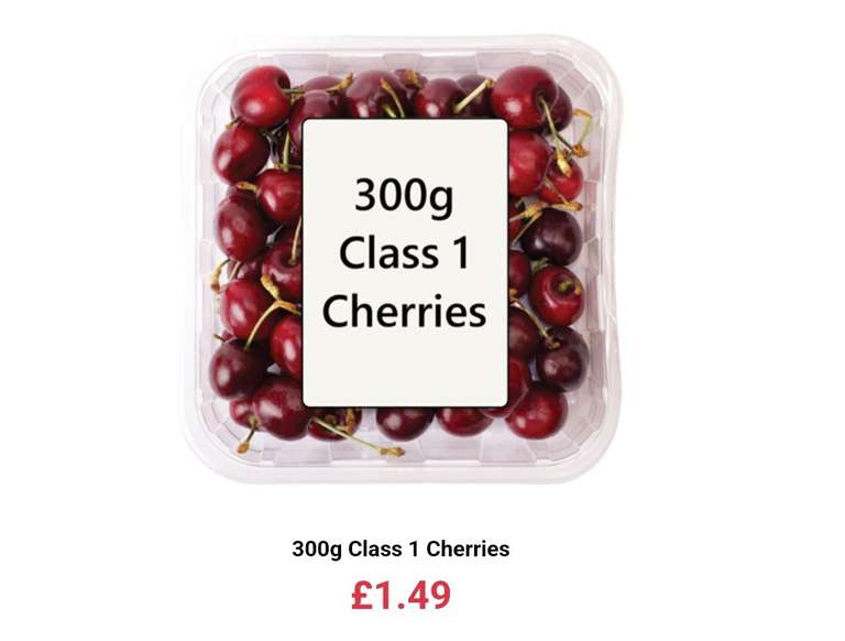 300g Class 1 Cherries