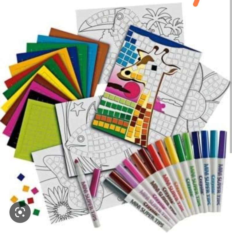Crayola Mosaic Madness Art Set - £5 (Free Click and Collect) @ Argos