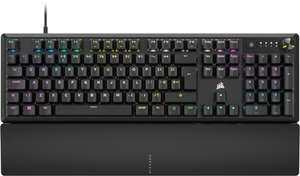 CORSAIR K70 CORE RGB Mechanical Wired Gaming Keyboard with Palmrest – Pre-lubricated Corsair MLX Red Linear Switches
