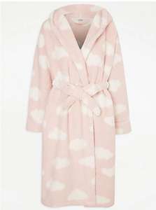 Pink Cloud Borg Fleece Dressing Gown (Sizes 4 - 22 ) + Extra 10% off with George Reward Points + Free Click & Collect