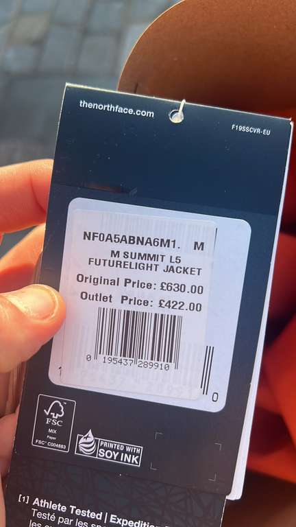 NorthFace Summit L5 FUTURELIGHT Jacket - £168.80 instore @ The North Face (Cheshire Oaks)