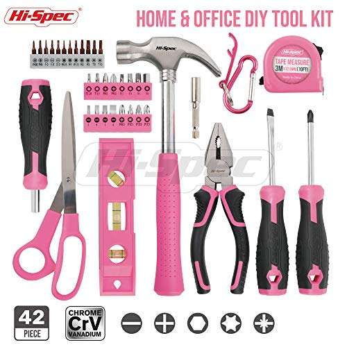 42 Pc Pink Household Tool Kit for Ladies and Woman sold by Apollo Fulfilment Ltd FB Amazon