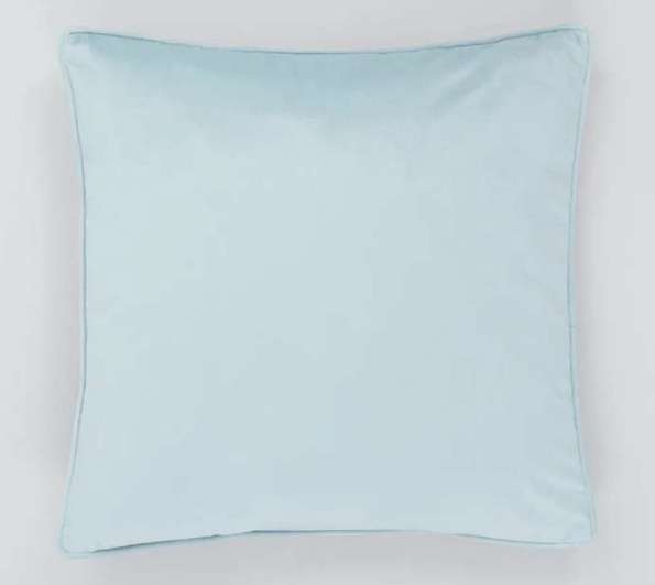 Large Velvet Cushion (Light Blue) - £3.50 (Free Click & Collect) @ Matalan