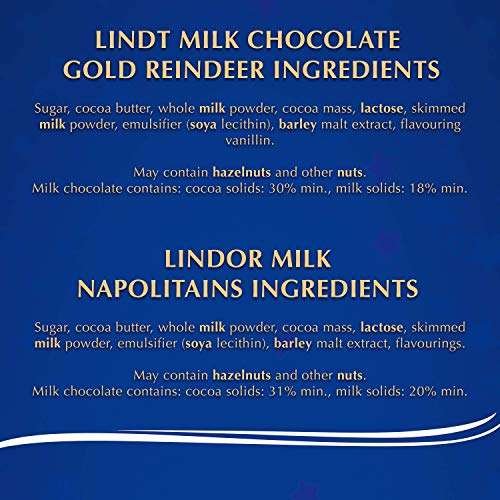 Lindt Milk Chocolate Christmas Advent Calendar 2022 - £4.33 - Jan 2023 Delivery @ Amazon
