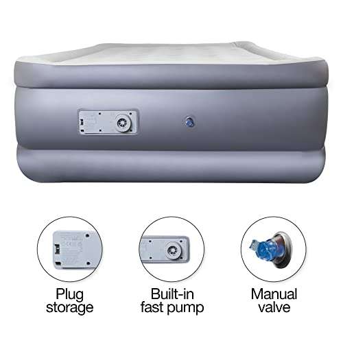 Dreamcatcher Premium Blow up Inflatable Double Air Bed Mattress with Built in Pump 191 x 137 x 46cm and Storage Bag Included £59.95 @ Amazon