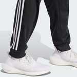 adidas Men's Essentials Warm-up Tapered 3-Stripes Bottoms Pants (Medium)