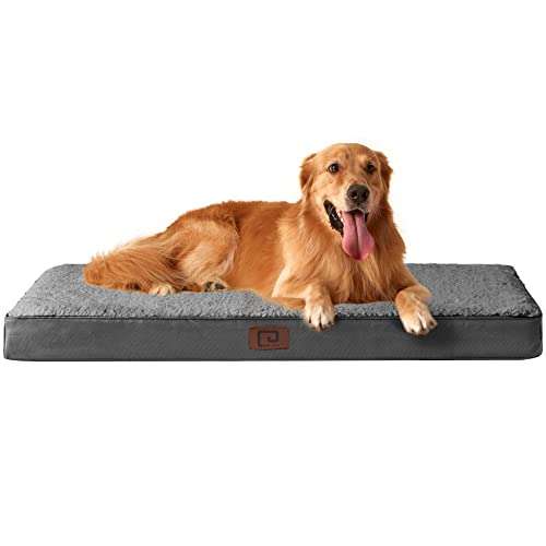 EHEYCIGA Grey Dog Beds Large Washable Removable Cover, Orthopedic Dog Beds Dog Mattress £17.99 Dispatches from Amazon Sold by EHEYCIGA EU