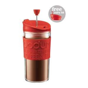 Bodum Red Double Walled Coffee Maker Travel Mug with Extra Lid Click & Collect £9 @ Dunelm