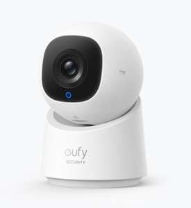 Eufy 2K Indoor Cam C220 (2024) WiFi Surveillance Camera, 2K Resolution with 360° PTZ, Human/Pet Motion AI Detection - w/Code
