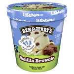 Ben & Jerry's Vanilla Brownie Light Ice Cream Tub 465ml - Swindon