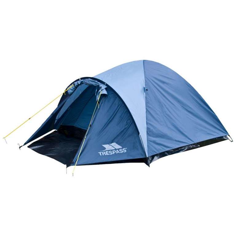 Trespass 4 Man Waterproof Tent Ghabhar (Blue or Orange)