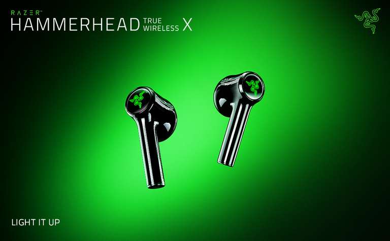 Razer Hammerhead True Wireless X - Low Latency Earbuds - 13mm Drivers - £31.97 @ Amazon