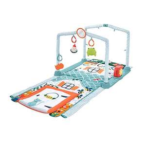 Fisher-Price 3-in-1 Crawl & Play Activity Gym, transforming infant to toddler tummy time play mat and crawl tunnel with toys £19.99 @ Amazon