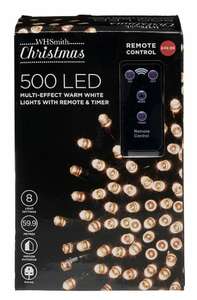 500 Warm White Lights With Remote And Time