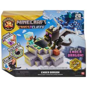 Treasure X Minecraft Caves & Cliffs: Ender Dragon Playset - Free C&C