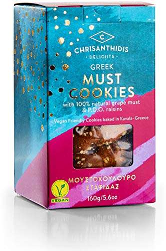 Chrisanthidis Delights Greek Must Cookies 640g Pack Of 4 - £6.86 @ Amazon