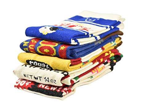 Vinsani Novelty Print Socks 5 Pairs Pack - Multi Design OneSize Fits All Cotton Socks - £2.99 Sold by Vinsani (UK Seller) @ Amazon