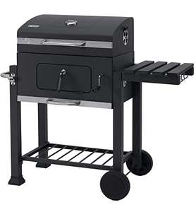 tepro Grillwagen Toronto Click Charcoal Barbecue, Anthracite/Stainless Steel, Grilling Area 56 x 41.5 cm