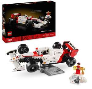 LEGO Icons McLaren MP4/4 & Ayrton Senna Set for Adults, with working steering 18+ 10330