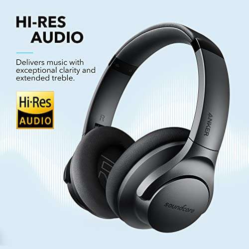 Soundcore Anker Q20 Hybrid Active Noise Cancelling Headphones Wireless Over Ear Bluetooth Headphones £39.99 @ AnkerDirect / Amazon