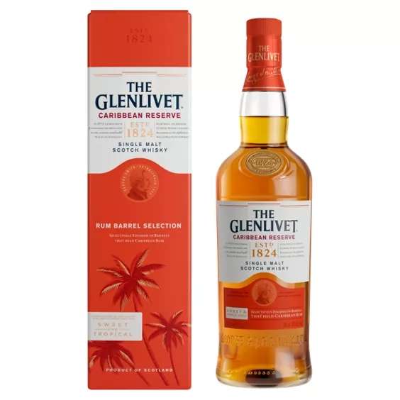 The Glenlivet Caribbean Reserve Single Malt Scotch Whisky, 70cl - £15.56 @ Asda Barry