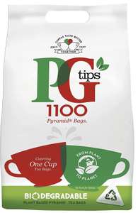 PG tips Bulk Pack Of 1100 Teabags £15 at Amazon