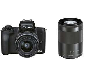 CANON EOS M50 Mark II Mirrorless Camera with EF-M 15-45 mm f/3.5-6.3 IS STM & 55-200 mm f/4.5-6.3 IS STM Lens