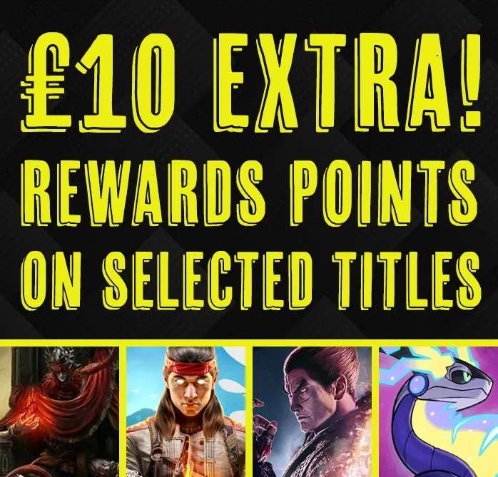 £10 Extra Reward Points eg: Final Fantasy VII Rebirth [+£11.49 points back]