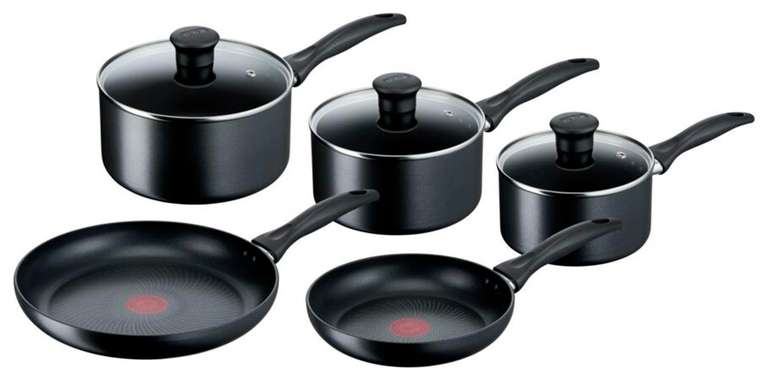 Tefal Origins 5 Piece Stone Pots and Pans Set