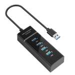 AXFEE USB Hub, 4 Port USB 3.0 Date Hub, 5 Gbps Data Multi USB - Sold by Ouuze/FBA