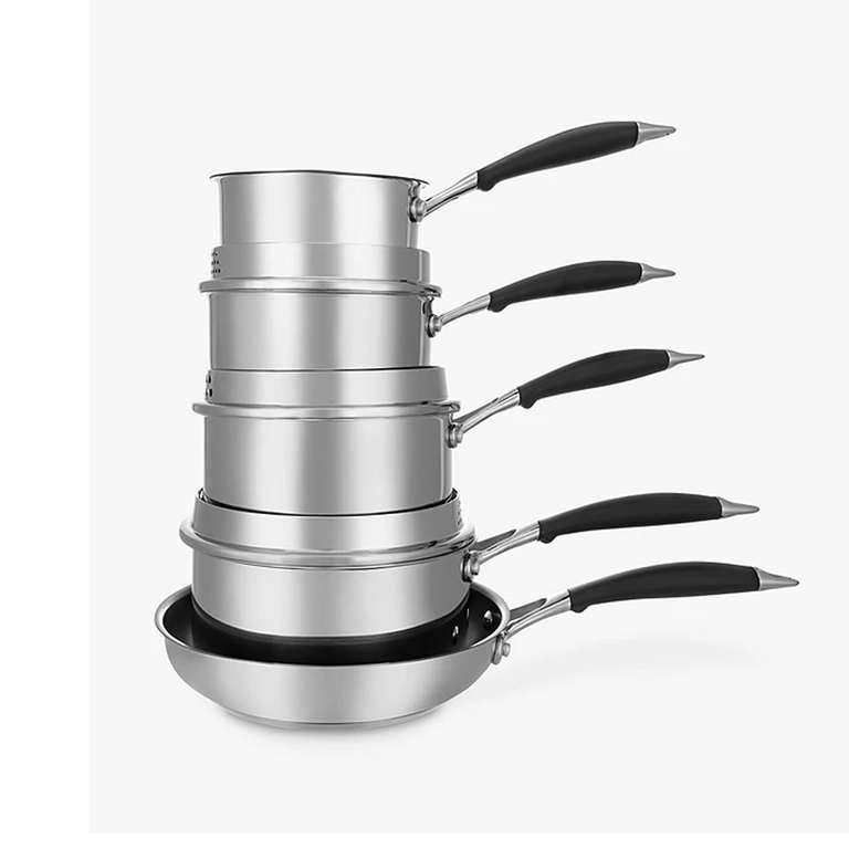 'The Pan' Stainless Steel Lidded Saucepans and Pan Set - Induction Compatible