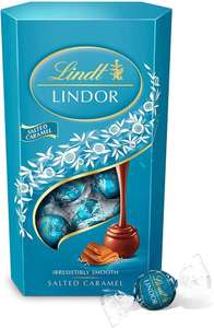 Lindt Lindor Salted Caramel truffles 600g each x 4 boxes (best before 30-Jun-22) for £20 + £3 delivery at Approved Food