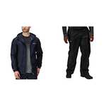 Regatta Men's Large Pack It Jkt Iii Waterproof Jacket + Black Medium Waterproof Overtrousers £12.45 @ Amazon