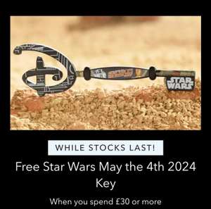 Free Star Wars May 4th 2024 Key (decoration) with £30 spend