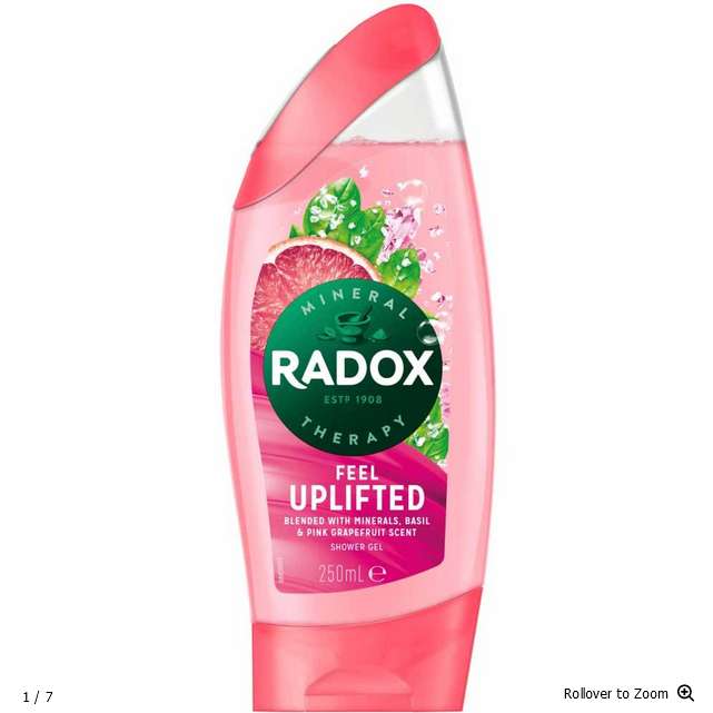 Radox Shower Gel 250ml (8 Options) Ready/Moisturise/Active/Awake/Refreshed/Pampered/Revived/Uplifted - 30p + Free Click & Collect @ Wilko