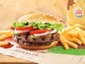 Free Whopper with purchase over £3 click and collect first orders (One Per Customer/Order) Via App @ Burger King
