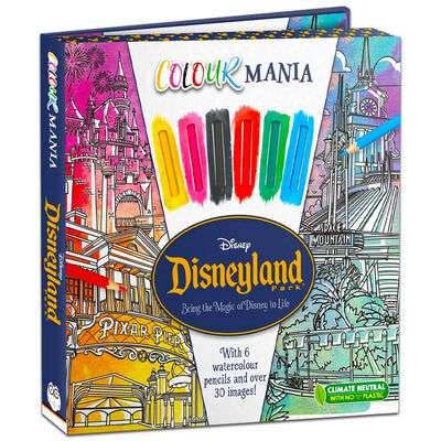 Colour Maina Disneyland Park Colouring Book - £2.50 (Free Click & Collect) The Works