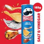 Pringles Salt & Vinegar Sharing Crisps 185g (£1.43 / £1.28 Max S&S)