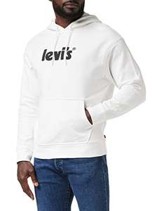 Levi's Men's Relaxed Graphic Po Poster Hoodie White Sweatshirt - Size XL(44" chest) only - £20.57 @ Amazon