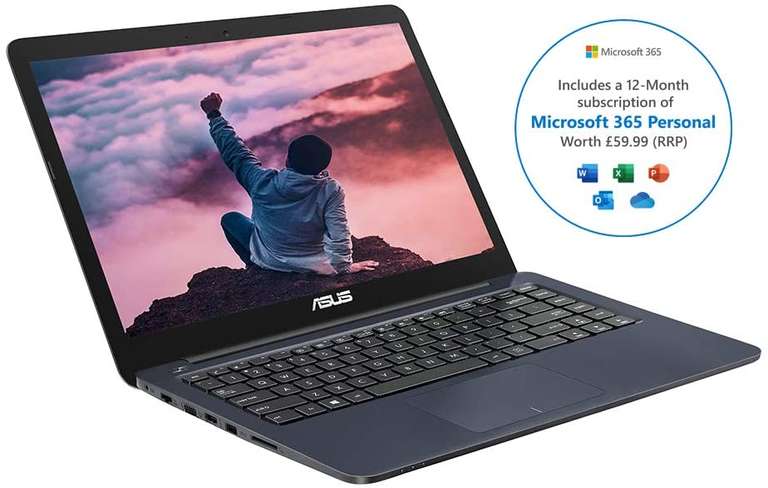 ASUS VivoBook with Microsoft 365 E402Y 14 HD Laptop (Used Acceptable) £73.10 @ Amazon Warehouse