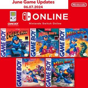Nintendo Switch Online additions (Game Boy): MEGA MAN: Dr. Wily's Revenge, MEGA MAN II, III, IV and V