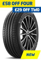 MICHELIN PRIMACY 4+ 205 / 55 R16 91 H x 4 fully fitted tyres £293.96 Plus free Karcher K2 pressure washer @ ATS Euromaster