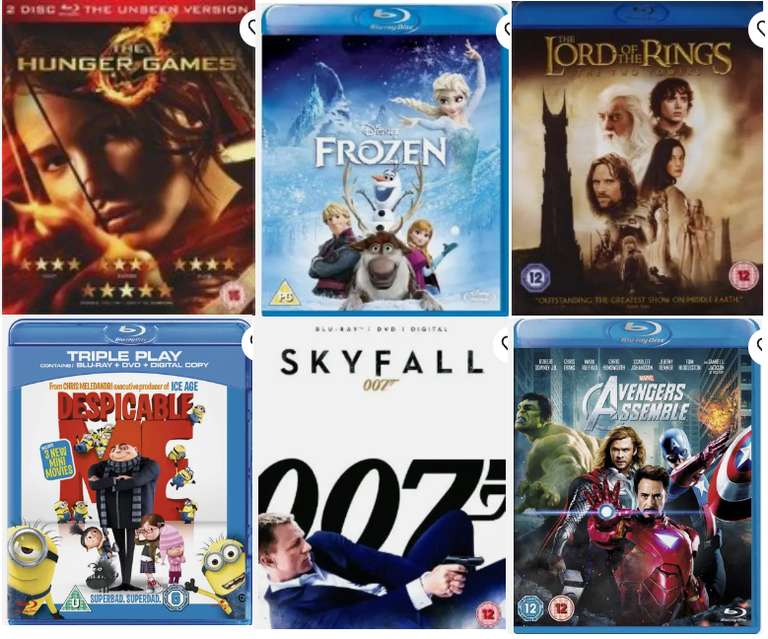 BOGOF Blu-rays, 2 for £1.99 - Sold by musicMagpie
