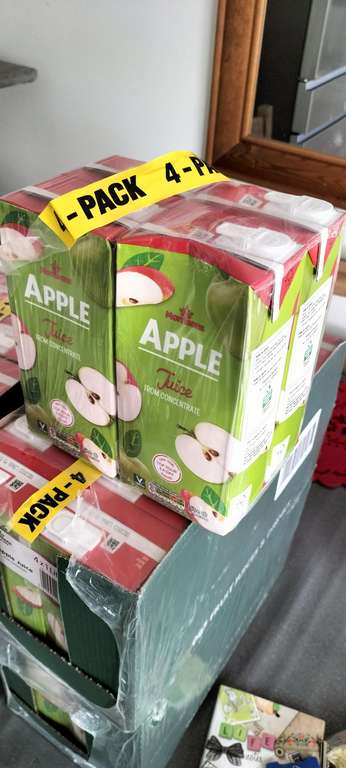 Apple Juice 1L , 4 Pack - 50p @ Morrisons Teignmouth