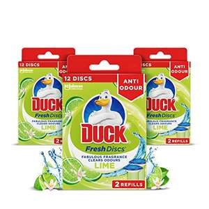 Duck Fresh Discs Toilet Cleaner Twin Pack Refills, Pack of 3 (3 x 72 ml) - W/voucher / £7.50 With S&S + Voucher